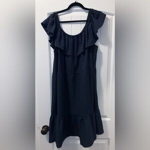 Sandra Darren Navy Blue Dress